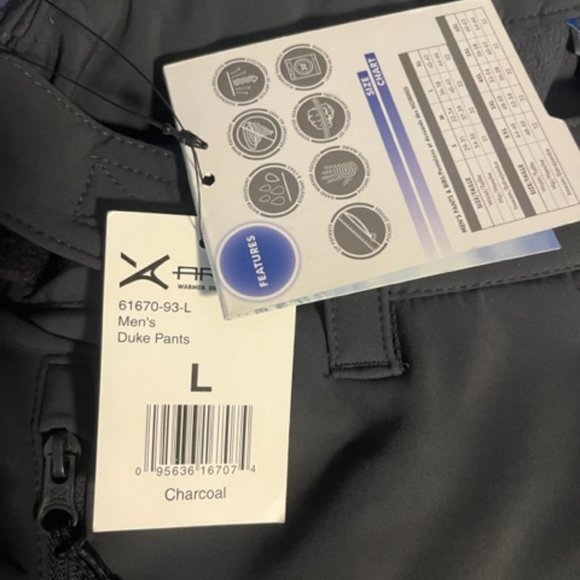 Arctix Men's Essential Snow Pants Size L Charcoal Grey - Picture 4 of 5